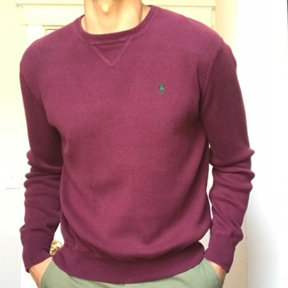 maroon polo sweater